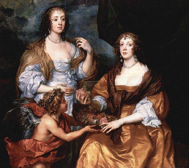 Anthony Van Dyck Portrat der Ladies Elisabeth Thimbleby und Dorothy Viscountess Andover Germany oil painting art